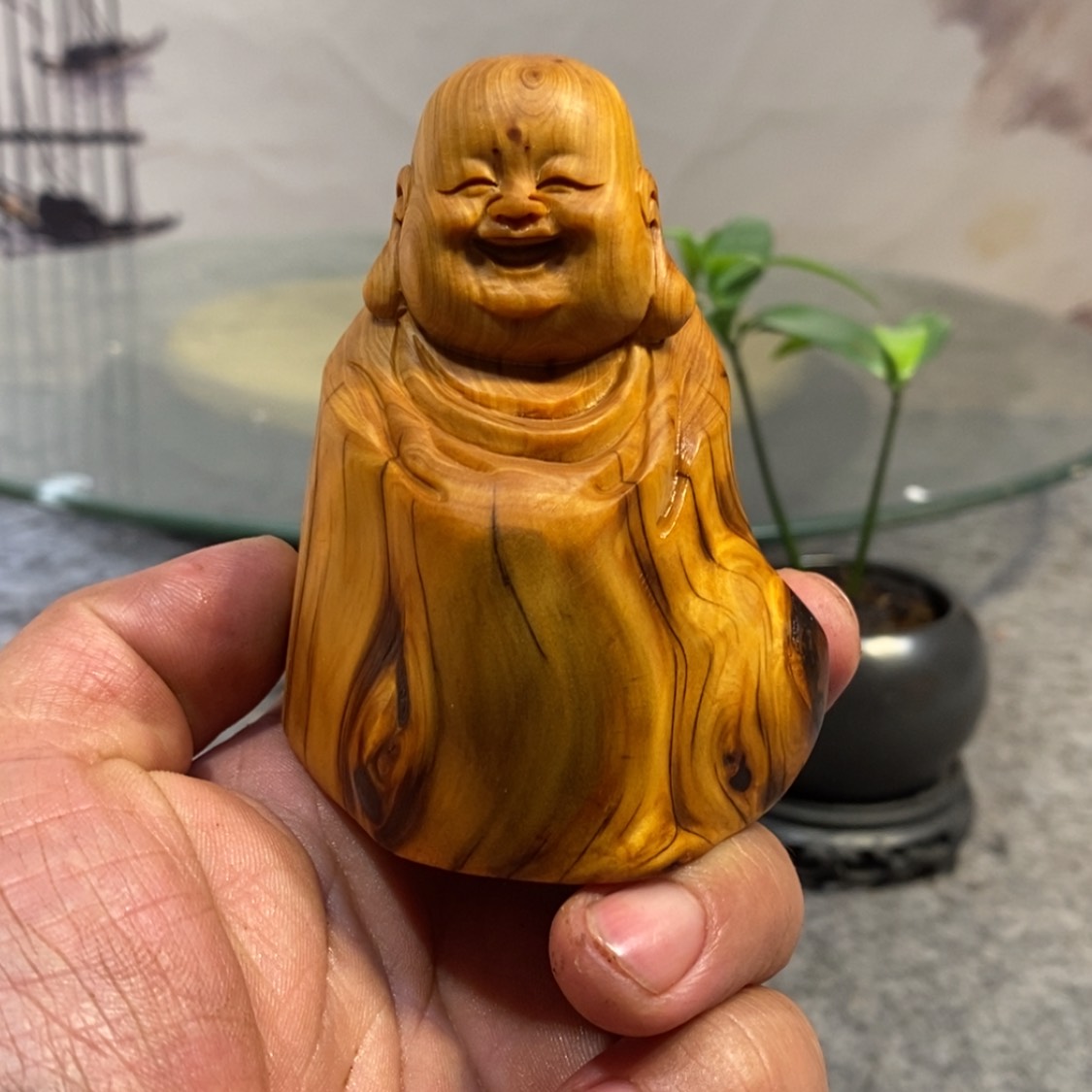 【闪购商品】柏木（崖柏）根雕木雕佛像工艺品摆件家居手把件