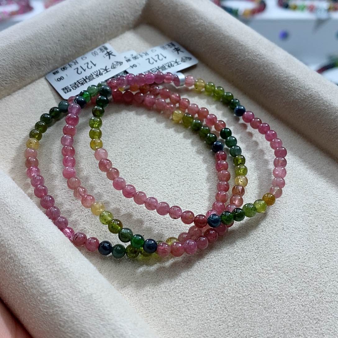 碧玺手链未镶嵌多样性发一条