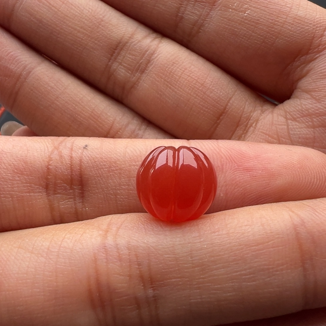 辉***南红玛瑙未镶嵌瓜珠11.5