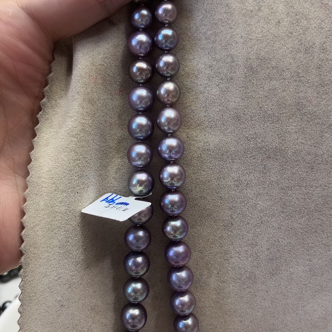 淡水珍珠银S925镶嵌颈饰