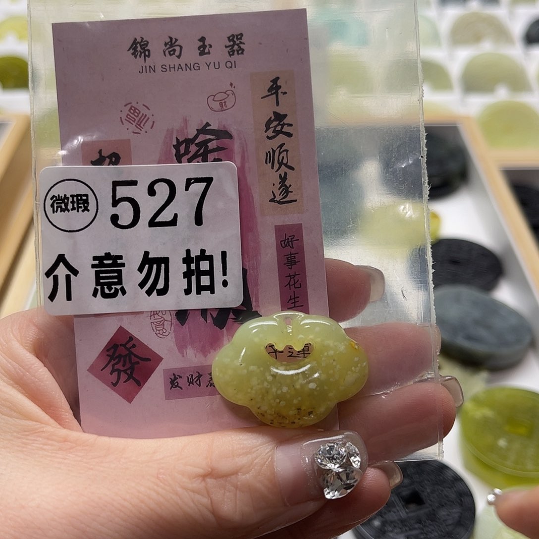 蛇纹石玉挂坠未镶嵌