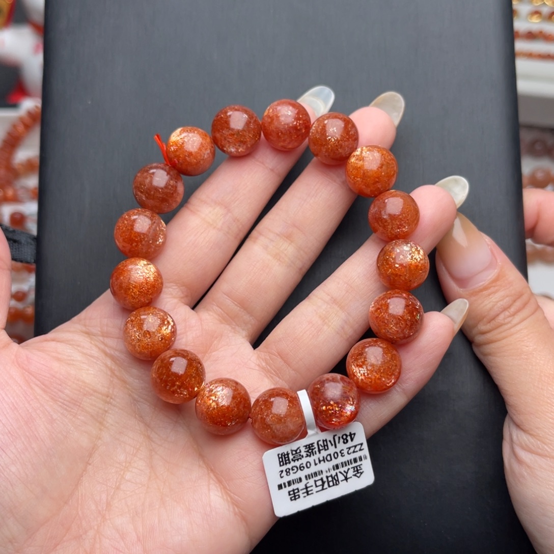 未镶嵌长石手串金太阳12