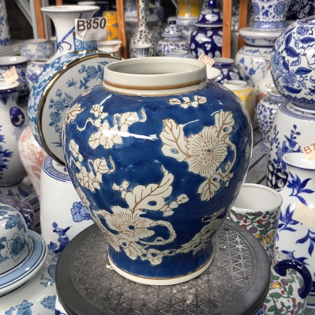 摆件微瑕手绘釉下彩