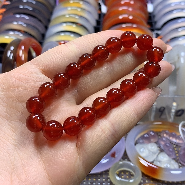 幸***人玛瑙/玉髓未镶嵌手串