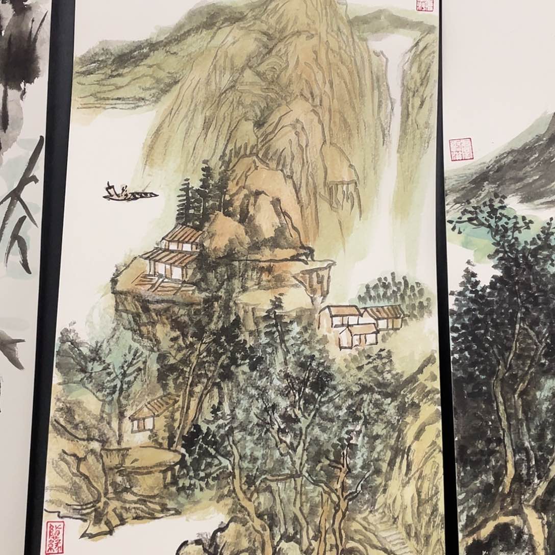 国画绘画作品老师卡纸6666四尺四开