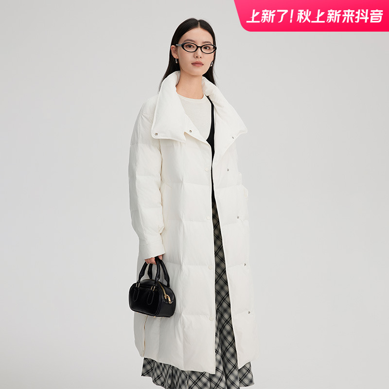 艾莱依气质收腰女冬季户外休闲时尚轻盈高档防寒保暖外套1273