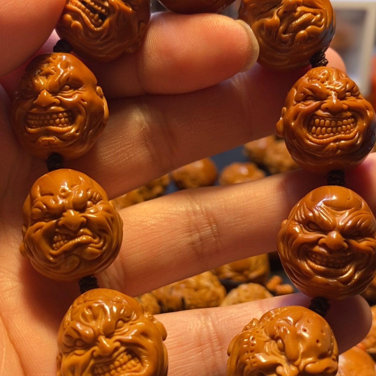 【闪购商品】橄榄核手串/手链山鬼工作室高货老铁核2.1经典恶僧