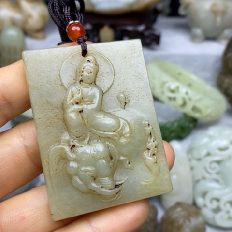 和田玉挂件把件摆件未镶嵌