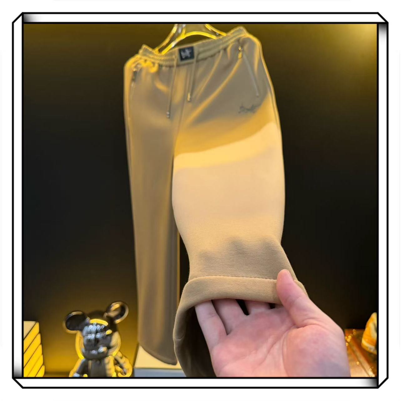 【加绒百搭神裤】 成套搭配  男女同款直筒裤  紧要-XU1260