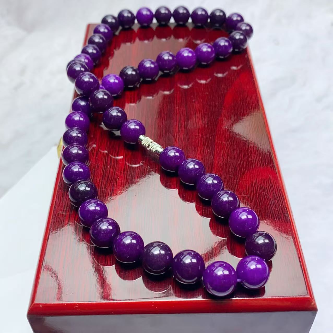 [石矿]A39紫苏项链10M