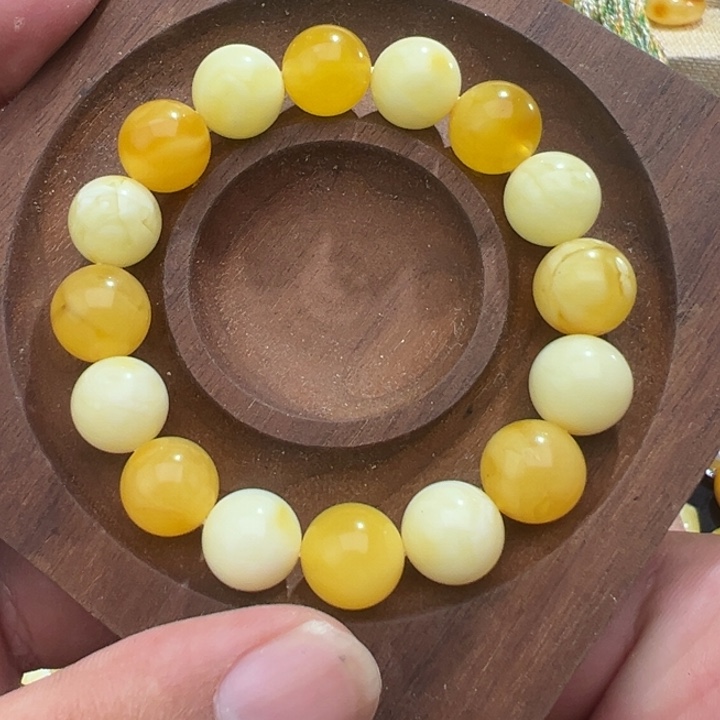未镶嵌琥珀珠宝奇石12.8克糖果串