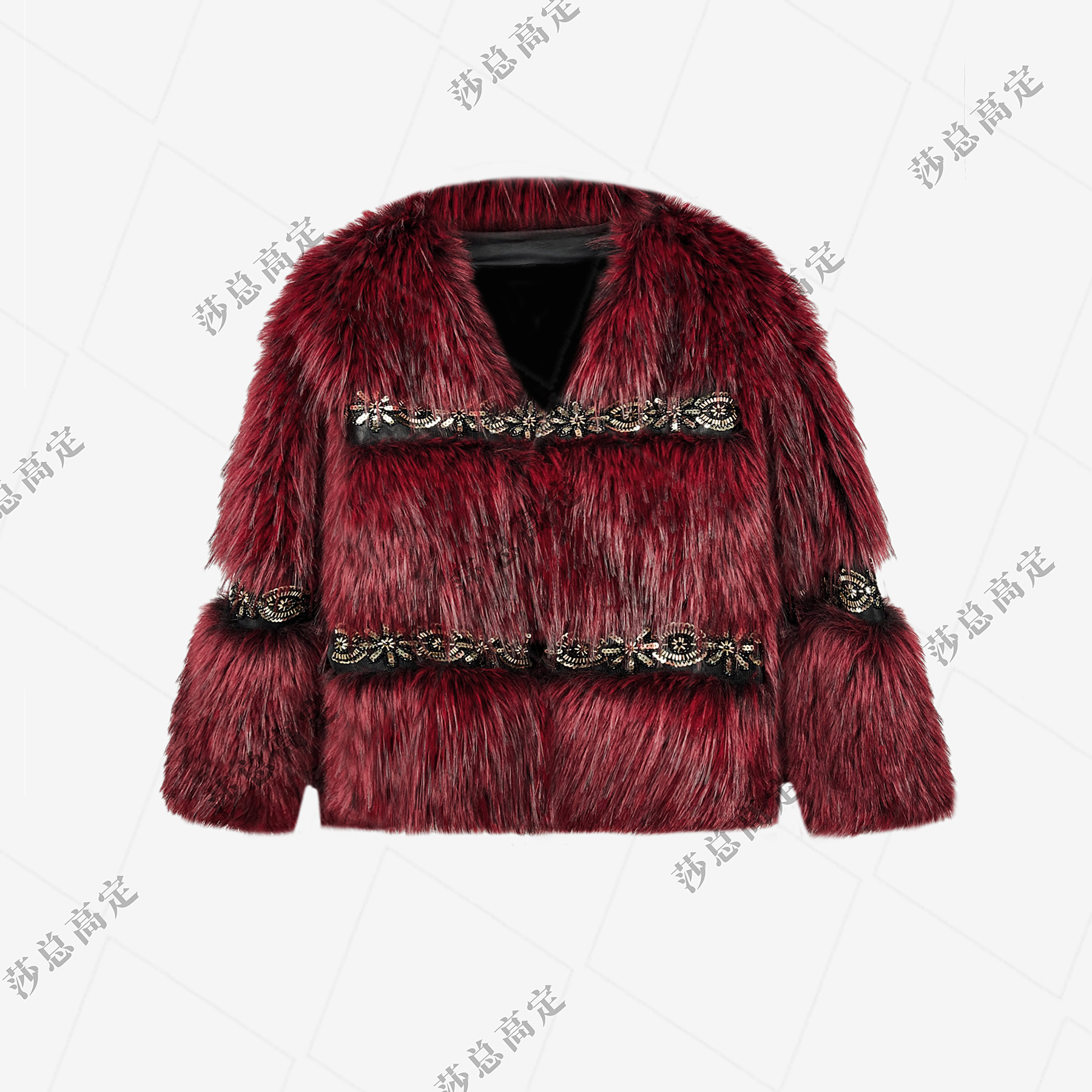 【丹丹】2025新款重工气质百搭宽松毛绒外套冬季D0017