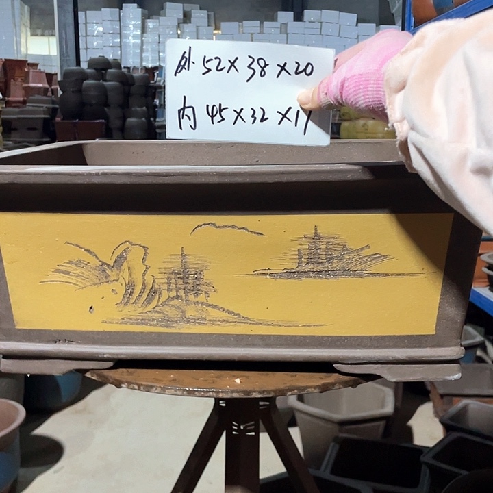 新品52黄马槽花盆花盆