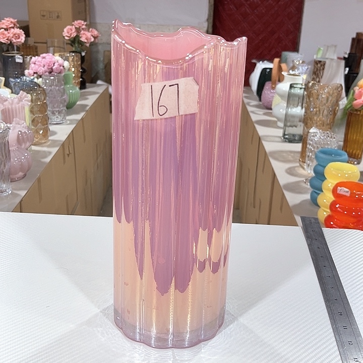 玻璃167高30口13玻璃花瓶嘎嘎好看玻璃花瓶