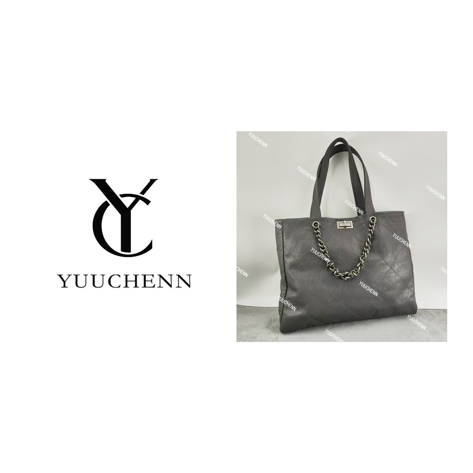 YUUCHENN/40cm原创设计高定真皮包 HH4530