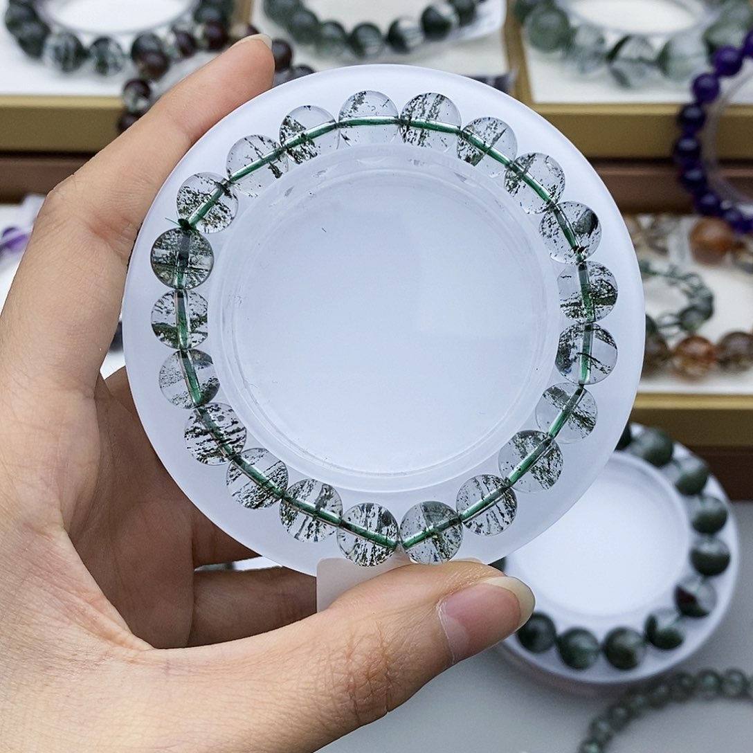 水晶手串未镶嵌绿幽灵