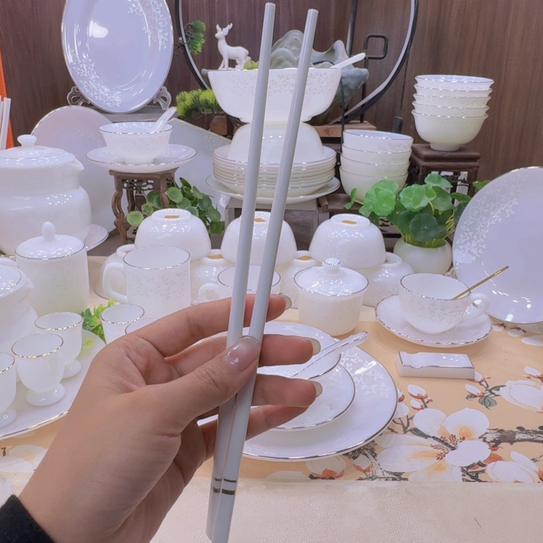 瓷景德镇骨瓷筷子10双