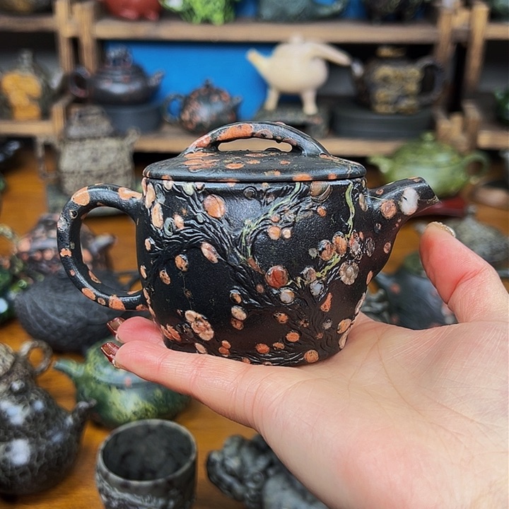 茶空间天然石料原石原石风*