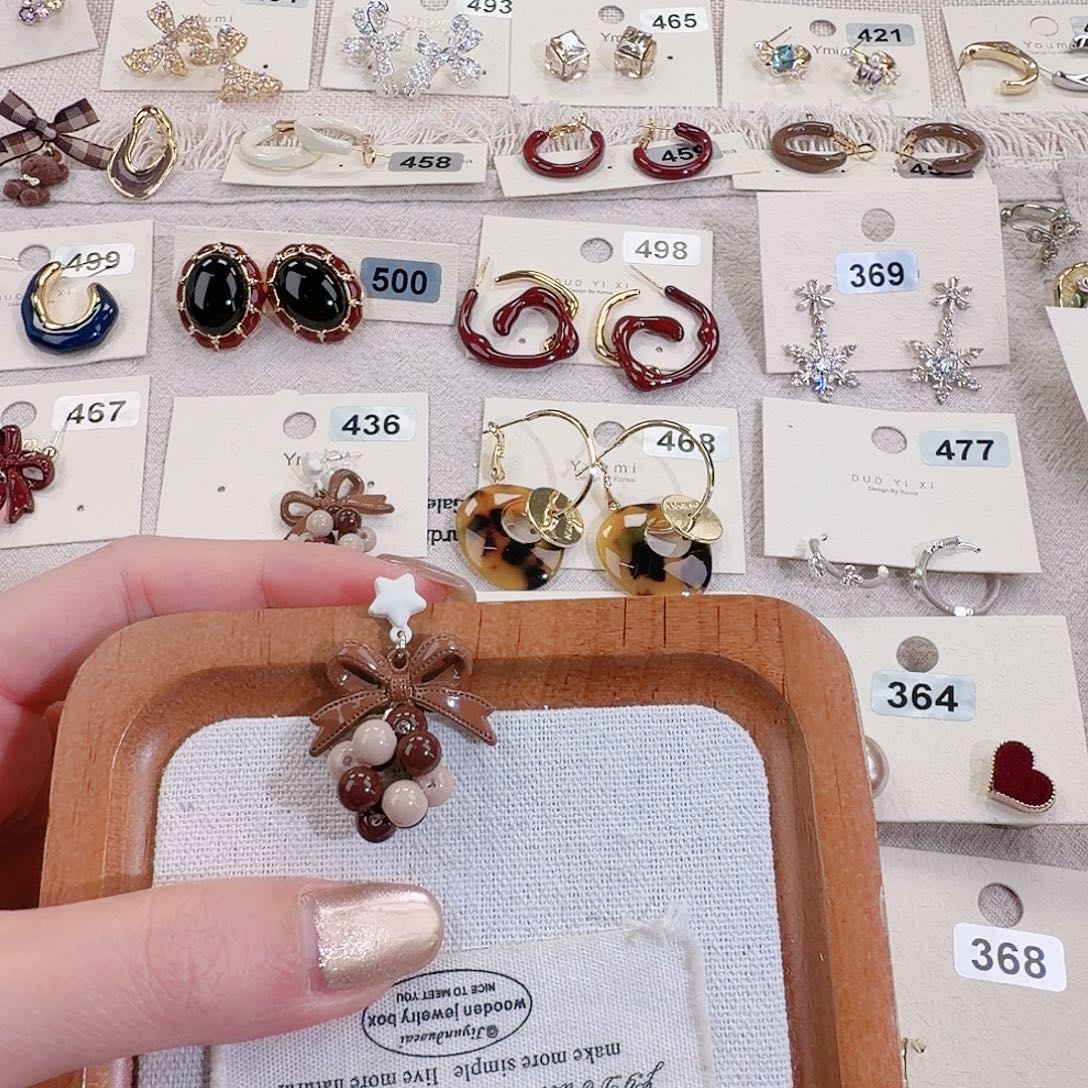 仿珍珠铜合金925银耳钉