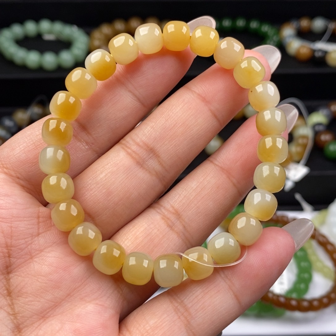 和田玉手串未镶嵌