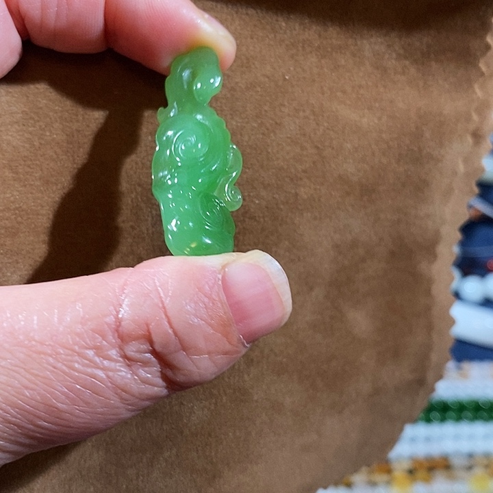 和田玉（碧玉）颈饰未镶嵌