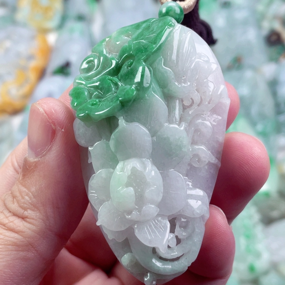 翡翠未镶嵌吊坠(不含链)