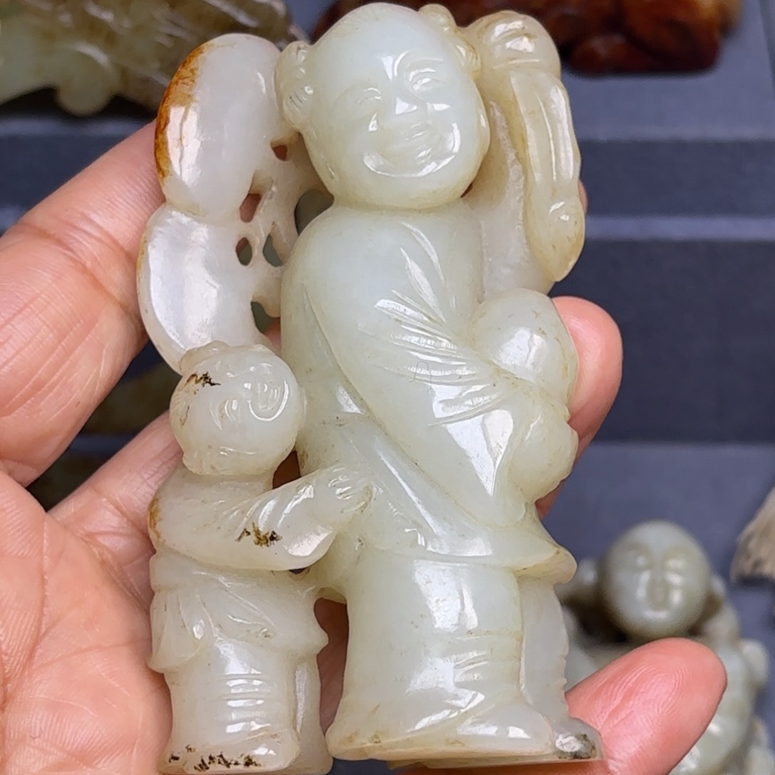 和田玉（糖玉）挂件未镶嵌如***爷