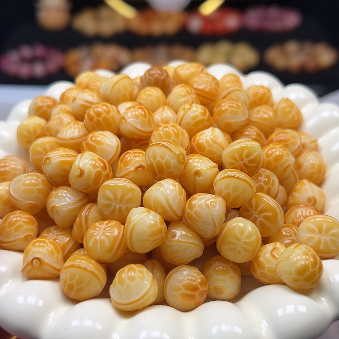 菩提根/象牙果手串卡12炭烧富甲一方100颗