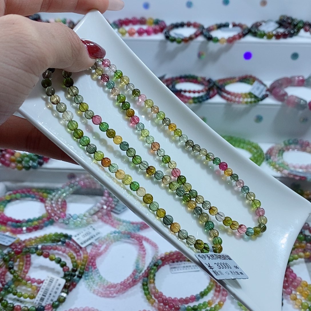 碧玺手链未镶嵌多样性发一条