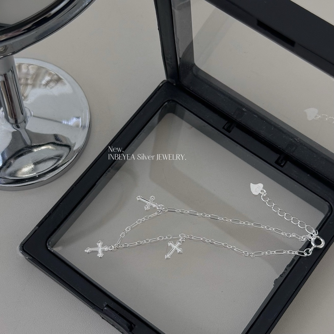 925银手链 十字架手链 16+3cm 31987