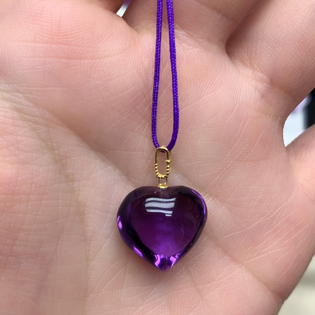 吊坠(赠链)紫晶18K金镶嵌L 