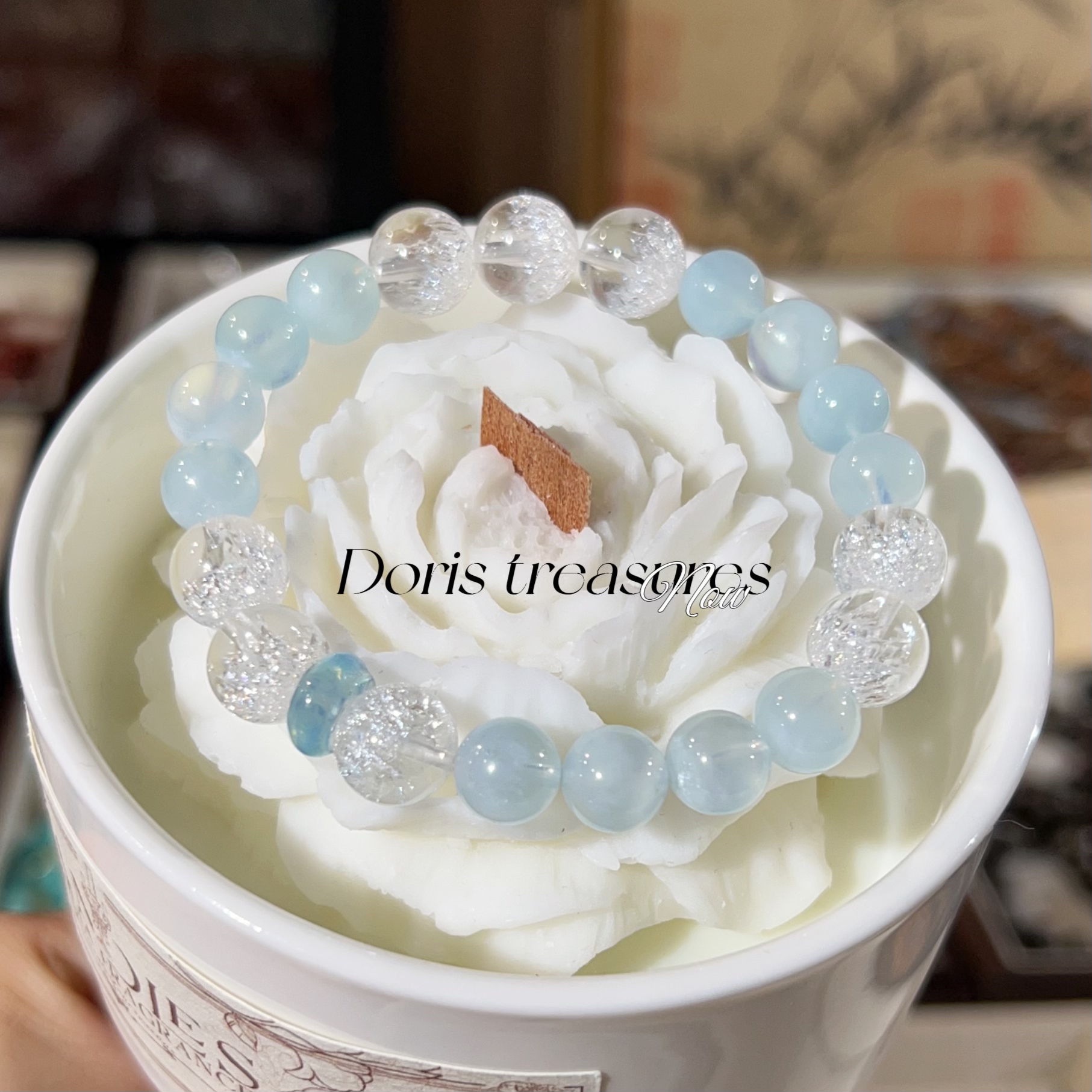 【冰河世纪】 H天然水晶手串 多样性发一 颜色微差