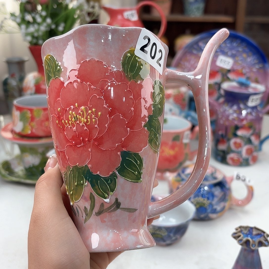 景德镇手绘高温釉下彩陶瓷茶具