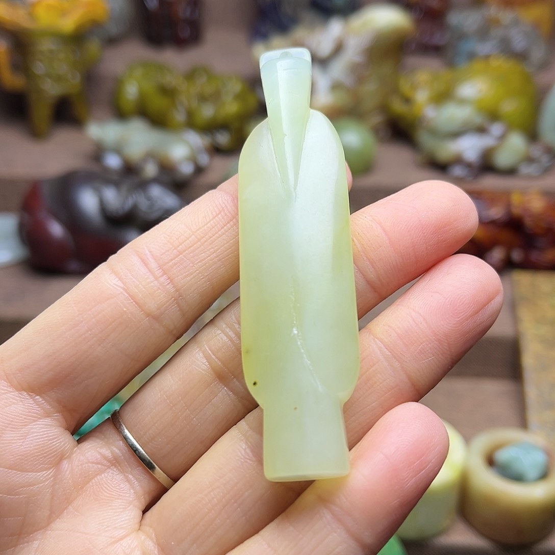 白玉菩提吊坠133。。