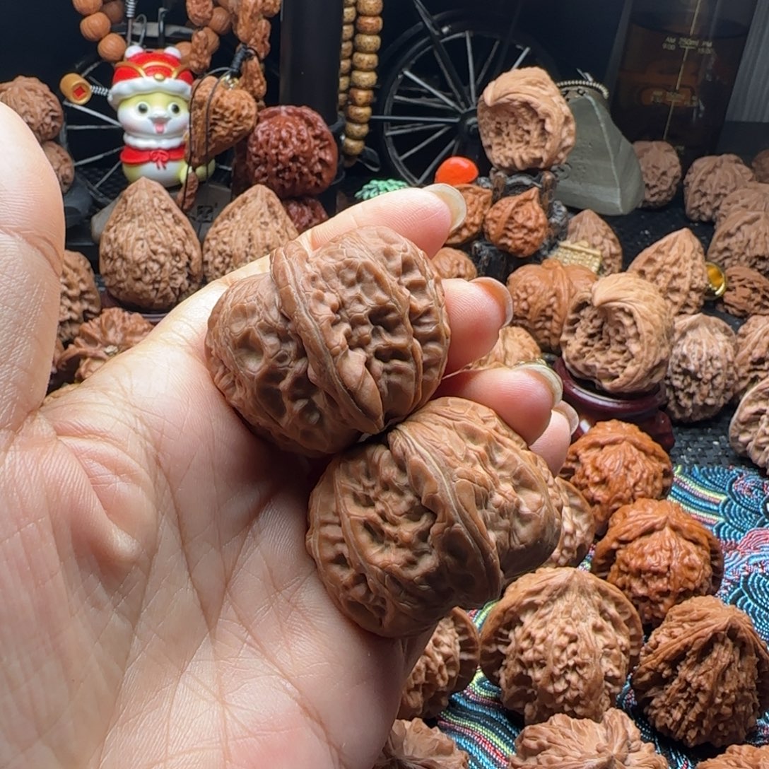 文玩核桃把件全品元宝42克重45➕