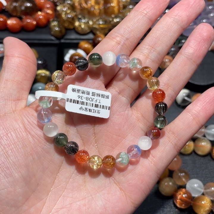 手链未镶嵌水晶多宝7mm