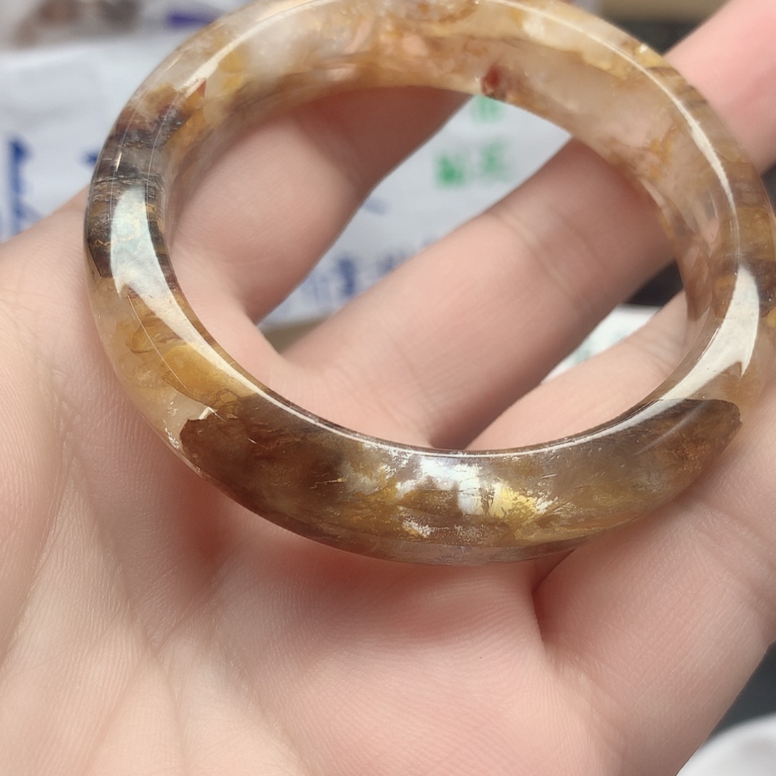 水晶手镯未镶嵌433(54)瑕疵