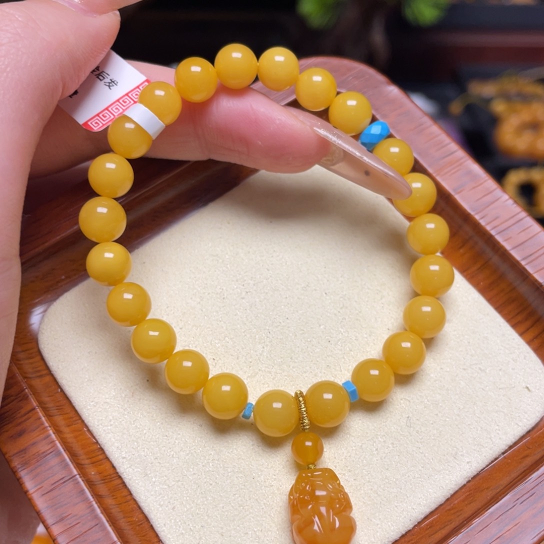 蜜蜡手链未镶嵌手串