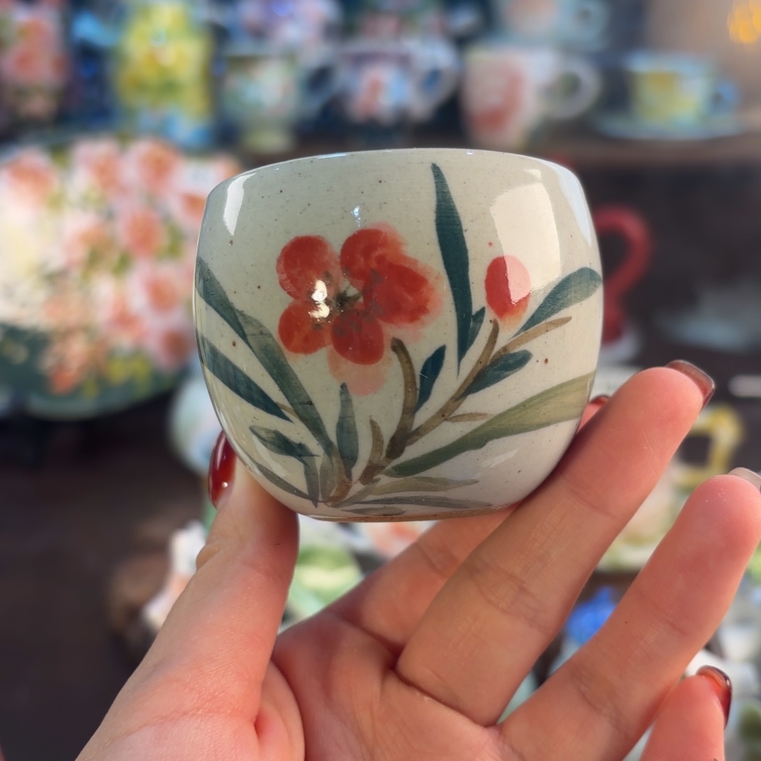 景德镇手绘高温釉下彩陶瓷茶具