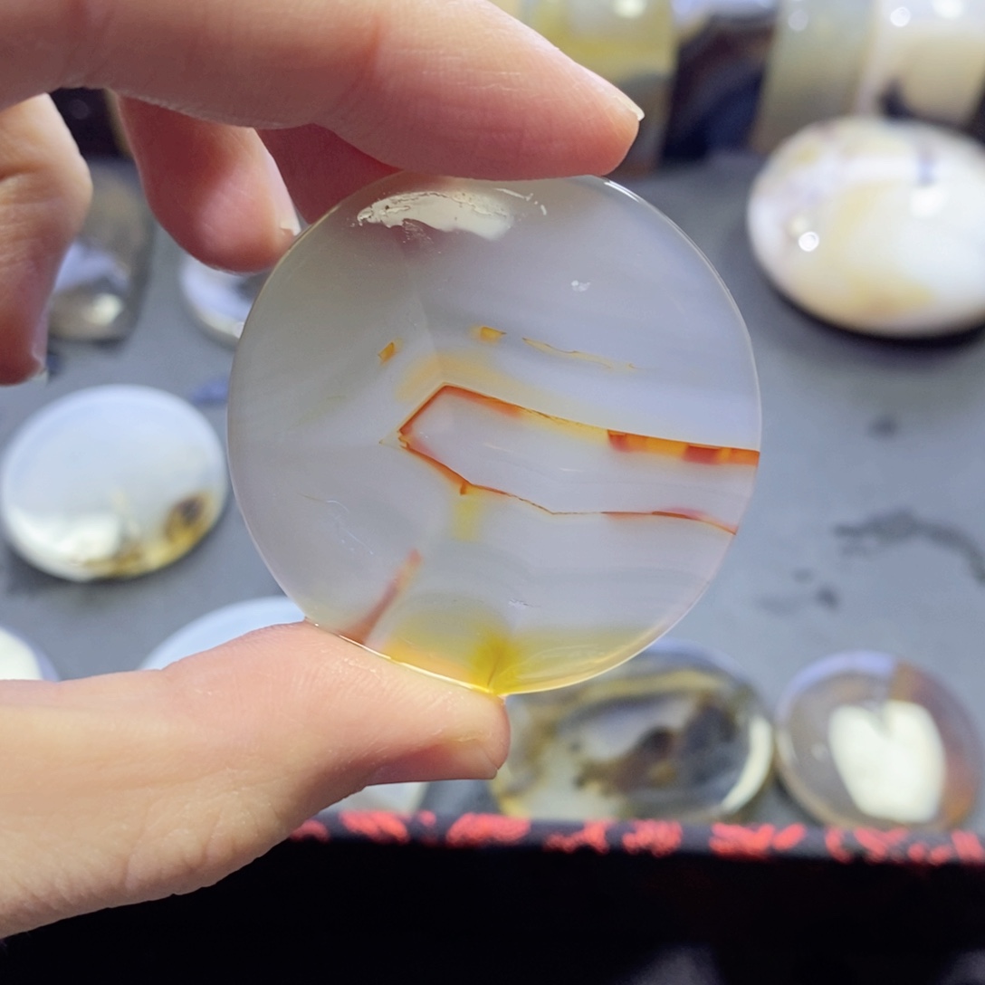 玛瑙/玉髓颈饰未镶嵌编号40 