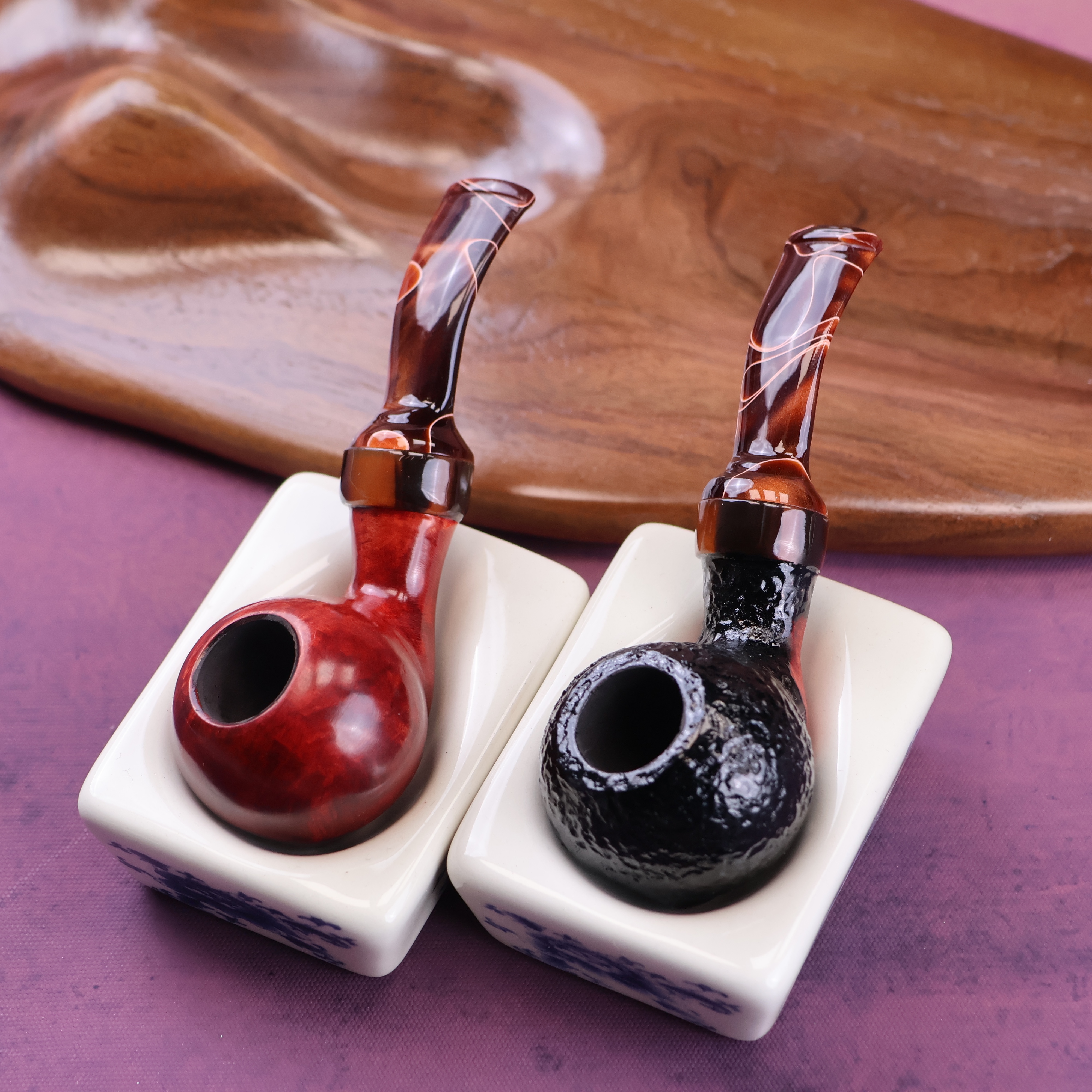 石楠木手工烟斗 小龙爪蛋空腔大气室 坎伯兰斗嘴 送礼高颜值烟斗