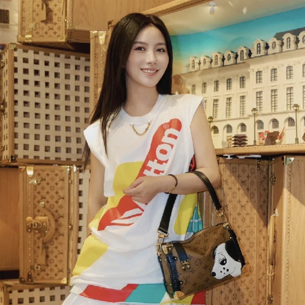 全新未使用 LouisVuitton/路易威登 积分-188汤/437349/无袖背心