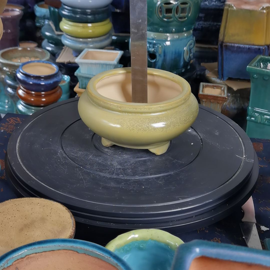 内口13.5深8石湾花盆默认微瑕