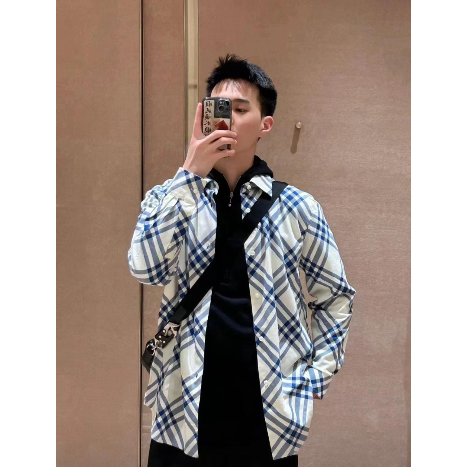 【主播正讲解款】2025春季男女同款长袖衬衫休闲格子衬衣