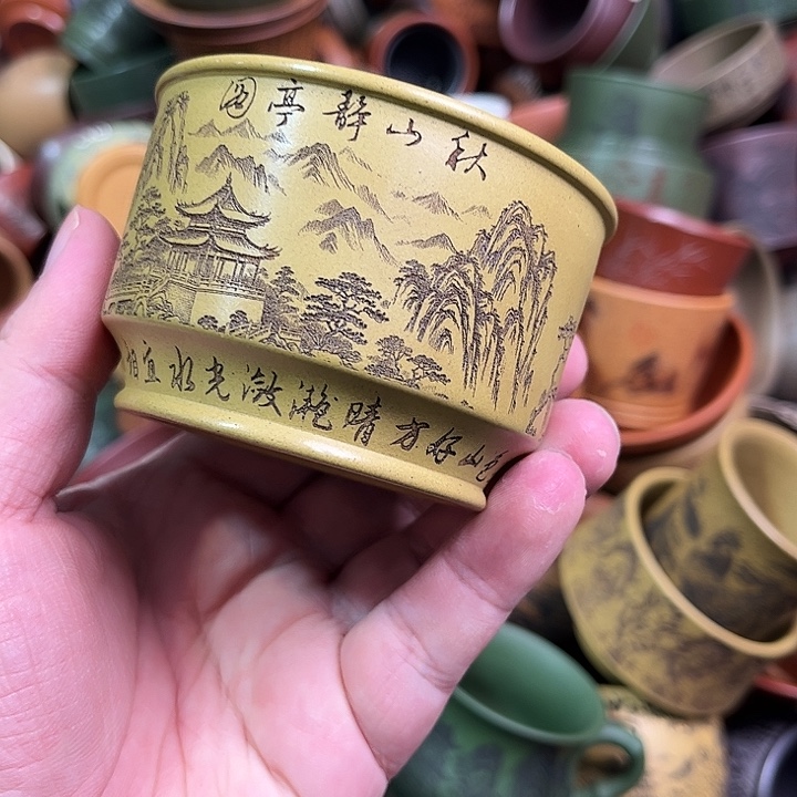 紫砂茶杯全手工紫砂主人杯