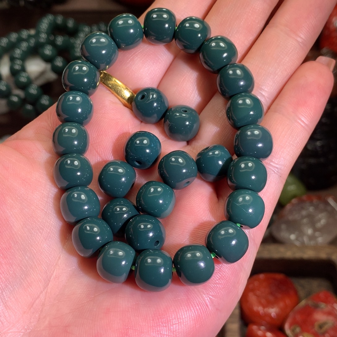 今***缘玛瑙/玉髓合金手链美姑绿