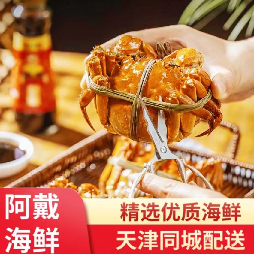 【活蟹】大闸蟹公蟹 公蟹一只3.0-3.3两