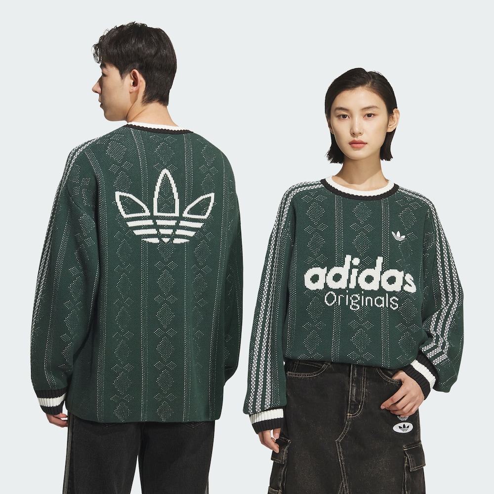 ADIDAS  U SWEATSHI休闲舒适宽松圆领新款时尚针织运动衫KS5957