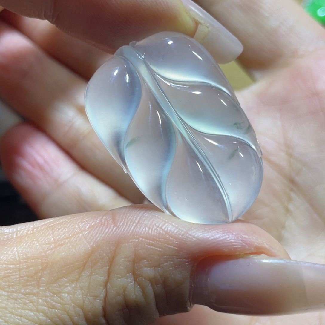 定制翡翠未镶嵌叶子