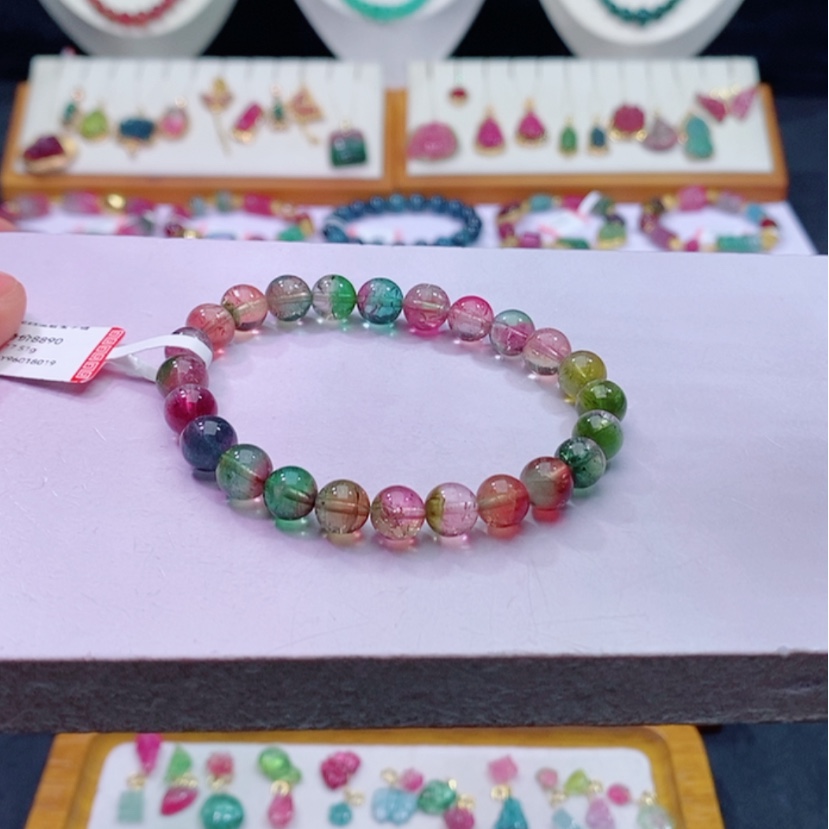 【闪购商品】碧玺碧玺m未镶嵌西瓜手链